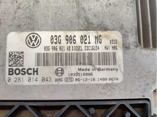 03G906021MG VAG Блок управления двигателем купить в Полтава