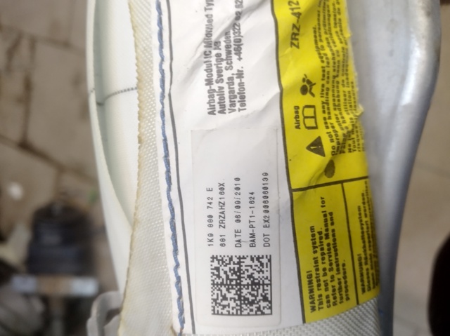 1K9880742E VAG Подушка безопасности (AIRBAG) шторка боковая правая купить в Сумы