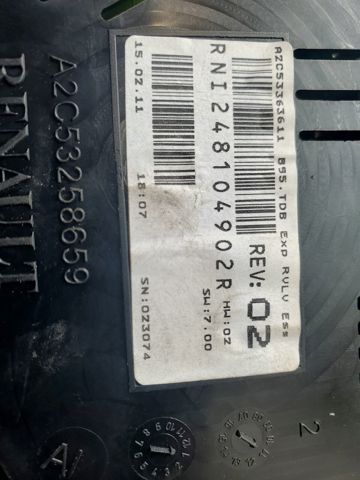 RENAULT 248104902R Приборная доска (щиток приборов) в наличии Чернигов