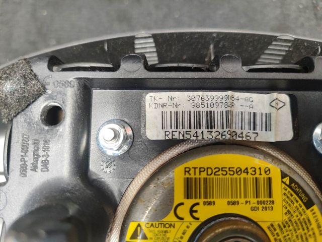 RENAULT 985109782R Подушка безопасности водителя в наличии Каменское