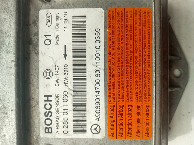 Б/у блок airbag mersedes benz sprinter 906  (2010) код: нф-00005403 A9069014700