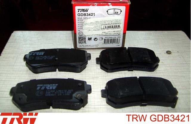 TRW GDB3421 Задние тормозные колодки в наличии Павлоград