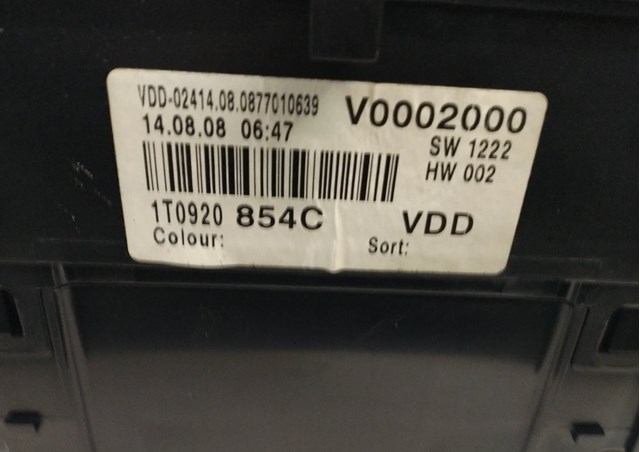Щиток приборов 1T0920854C VAG