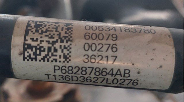 Приводы задних колес 68287864AB CHRYSLER