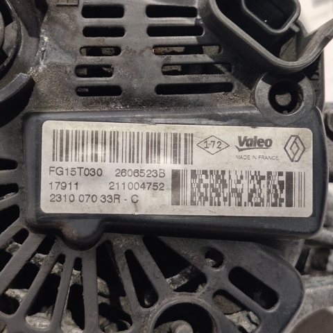 231007033R RENAULT Генератор купить в Одесса