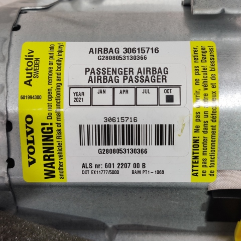 30615716 VOLVO Подушка безопасности (AIRBAG) пассажирская купить в Кривой Рог