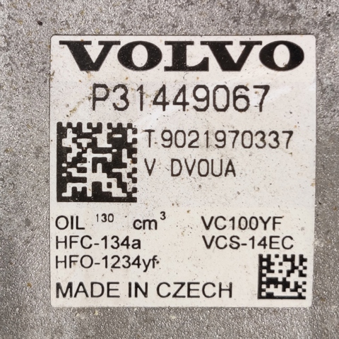 Компрессор кондиционера 31449067 VOLVO