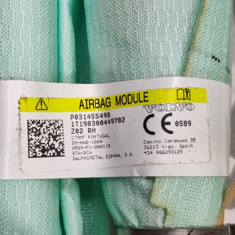 31455498 VOLVO Подушка безопасности (AIRBAG) шторка боковая правая купить в Чернигов