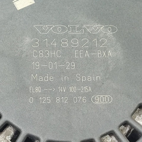Генератор автомобильный 31489212 VOLVO