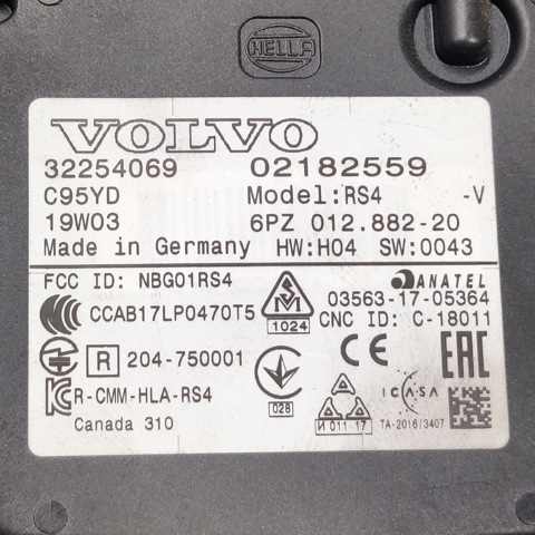 Датчик контроля мертвой зоны, задний 32254069 VOLVO