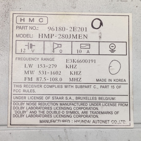 961802E201 HYUNDAI купить в Каменское