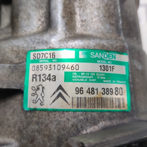 Компрессор кондиционера 9648138980 PEUGEOT
