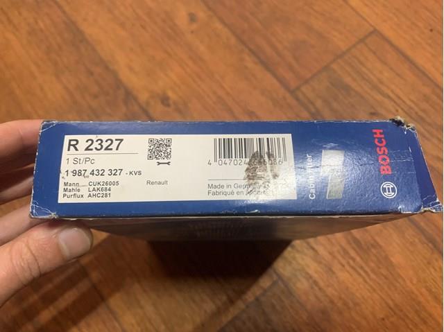 BOSCH 1987432327 Фильтр салона в наличии Ровно