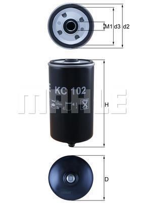 Фильтр топливный KC102