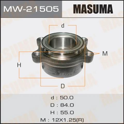 MASUMA MW21505 Подшипник задней ступицы в наличии Украина