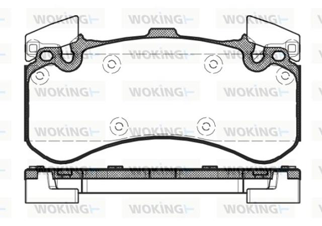 Тормозные колодки P1563300 WOKING