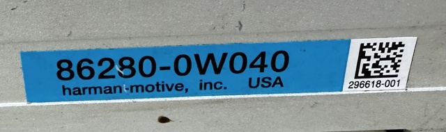 862800W040 TOYOTA купить в Ирпень