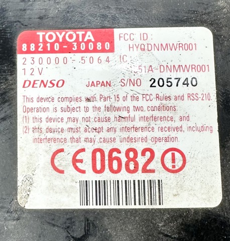 TOYOTA 8821030080 Радарный датчик дистанции в наличии Черновцы
