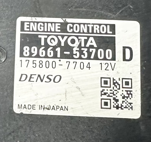 8966153700 TOYOTA Модуль управления (ЭБУ) двигателем купить в Киев