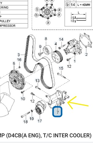 Кронштейн насоса ГУР 252714A001 HYUNDAI