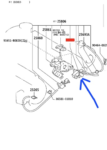 Соленоид давления наддува 2581927040 TOYOTA