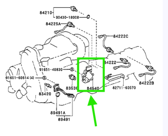 Датчик положения селектора АКПП 8454051010 TOYOTA