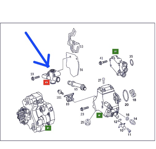Клапан ТНВД отсечки топлива (дизель-стоп) A6110780049 MERCEDES