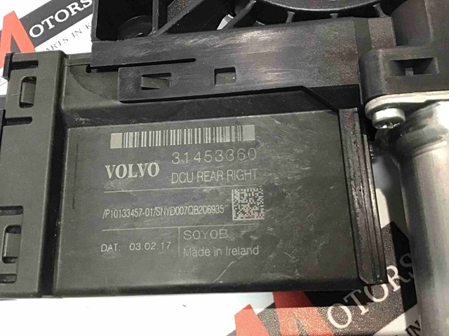 Мотор стеклоподъемника двери задней, правой 31453360 VOLVO