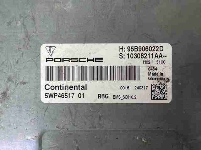 Электронный блок управления двигателем 95B906022D PORSCHE