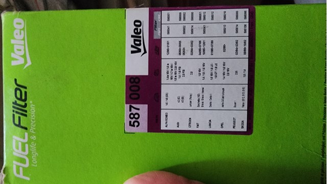 Фильтр тонкой очистки топлива 587008 VALEO
