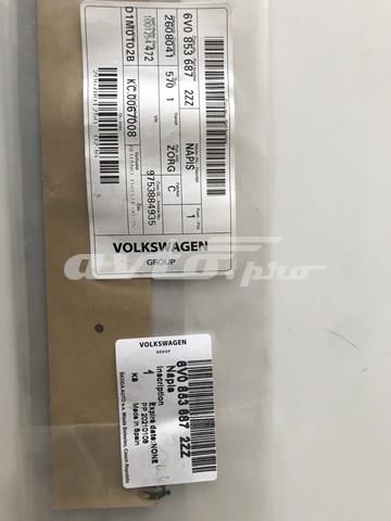 6V08536872ZZ VAG Эмблема крышки багажника (фирменный значок) купить в Житомир