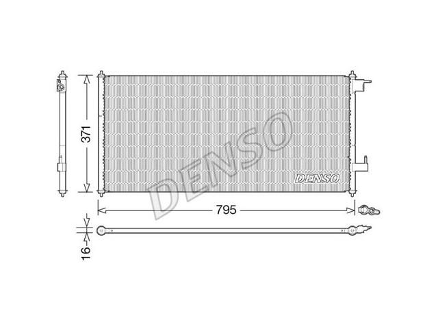 DENSO DCN10008 Радиатор кондиционера в наличии Одесса