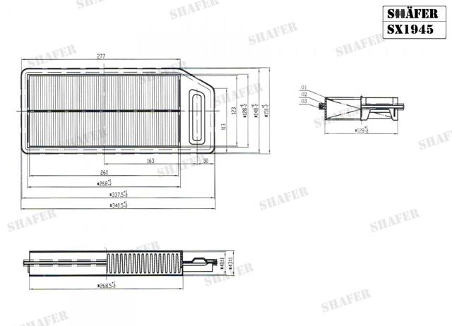 FO9022KIT Ремкомплект рулевой рейки (механизма), (ком-кт уплотнений) купить Житомир