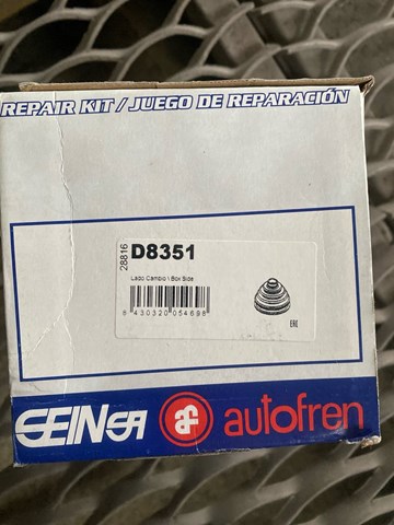 Пыльник ШРУСа передней полуоси наружный D8351 AUTOFREN