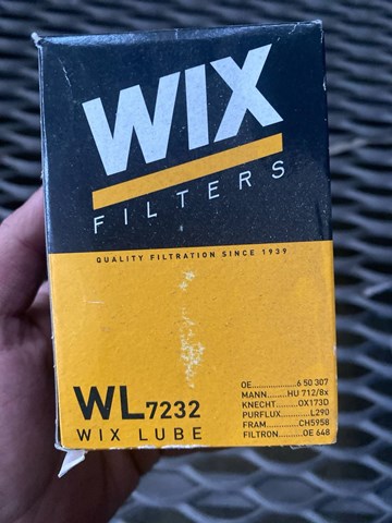 WIX WL7232 Масляный фильтр в наличии Одесса
