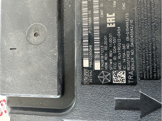 CHRYSLER 68322950AB Блок системы контроля давления в шинах в наличии Украина