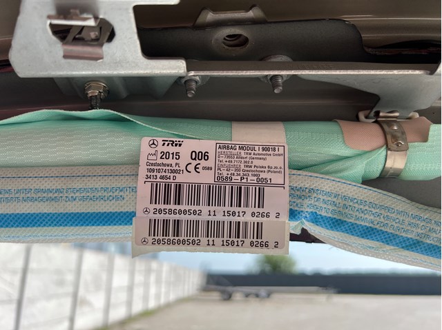 Подушка безопасности, сбоку правая A2058600502 MERCEDES