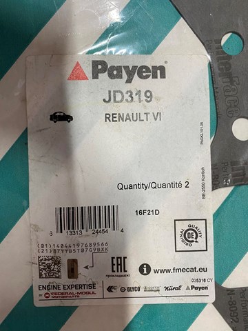 PAYEN JD319 Прокладка впускного коллектора в наличии Сумы