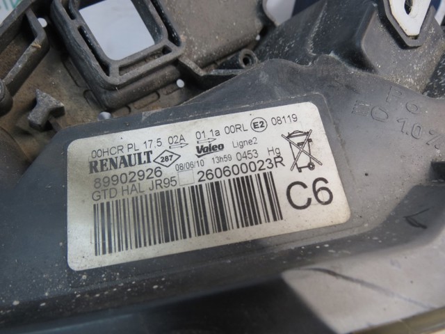 260600023R RENAULT Фара левая купить в Полтава