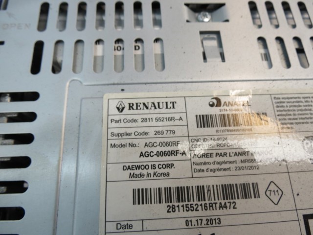 281155216R RENAULT Магнитола (радио AM/FM) купить в Ужгород