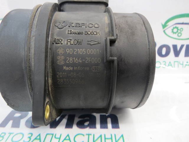 281642F000 HYUNDAI Датчик потока (расхода) воздуха, расходомер M.A.F. - (Mass Airflow) купить в Львов
