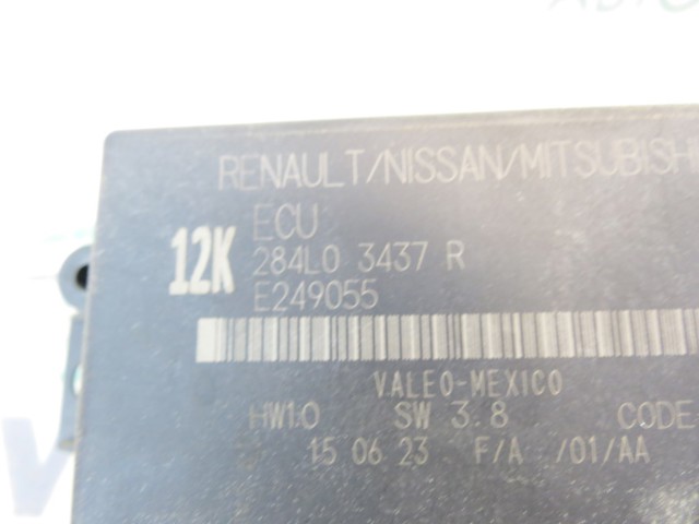 Модуль управления (ЭБУ) парктроником 284L03437R NISSAN