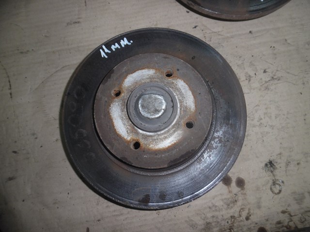 Тормозной диск задний с цапфой  berlingo 2 08-12 (универсал), 11мм, бу-124450 4249 46