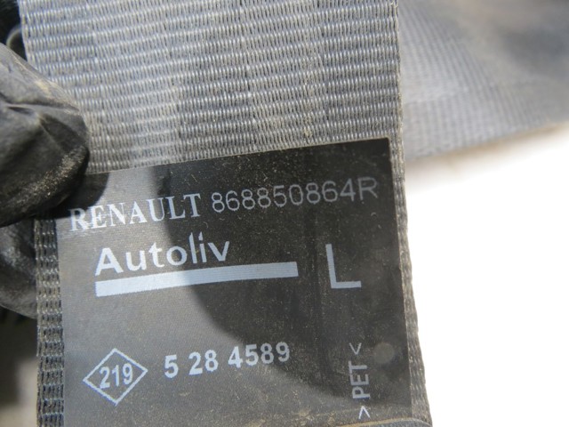 RENAULT 868850864R Левый ремень безопасности в наличии Одесса