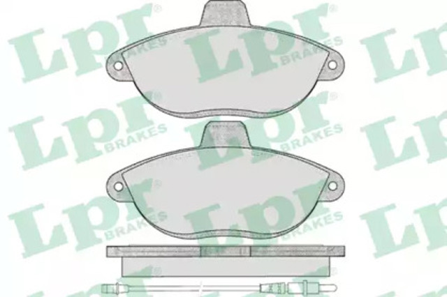 LPR 05P346 Передние тормозные колодки в наличии Чернигов