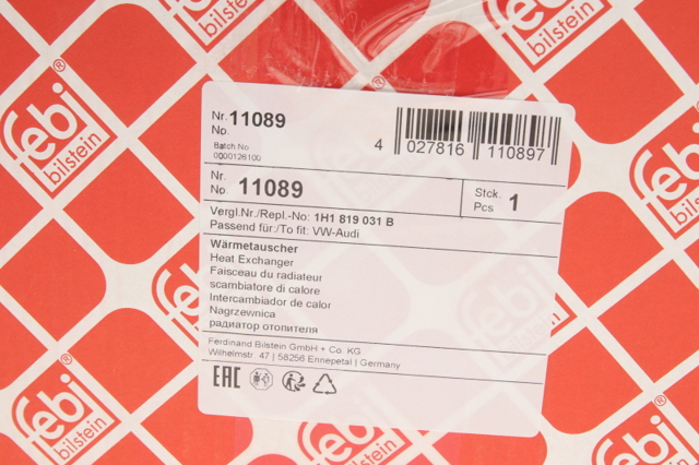 FEBI 11089 Радиатор печки в наличии Харьков