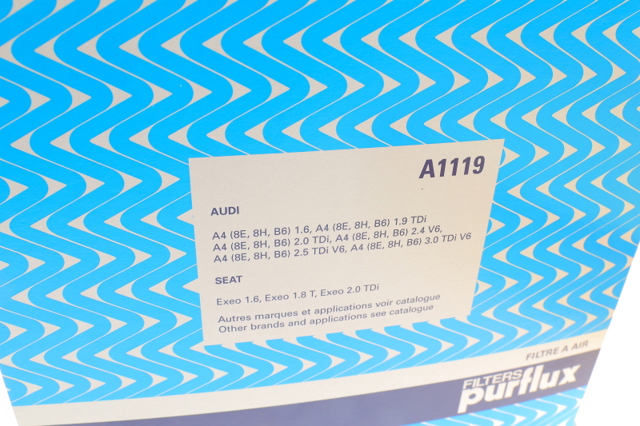 Автомобильный фильтр воздуха A1119 PURFLUX