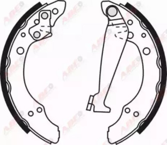 ABE C0W009ABE Задние барабанные колодки в наличии Житомир