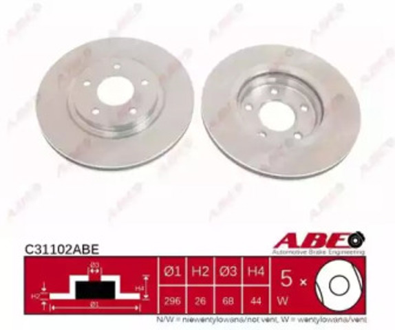 C31102ABE Передние тормозные диски купить Каменское