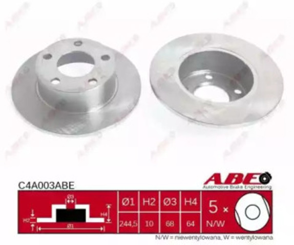 ABE C4A003ABE Тормозные диски в наличии Киев